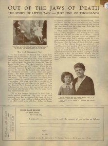 A profile of Zadi and Mrs. Gannaway used by Near East Relief as part of a fundraising campaign.