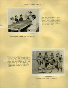 page 9 from Near East Relief booklet featuring orphans in various locations