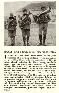 Article about music at Near East Relief orphanages