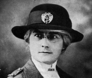 Dr. Mabel Elliott in her American Women's Hospitals uniform. Dr. Elliott sailed from the U.S. as part of the Leviathan party in February 1919; she was part of the first group of Near East Relief workers to enter the former Ottoman Empire after the Armistice. Dr. Elliott had an important career with Near East Relief as a loaned employee from American Women's Hospitals.

Photograph from Dr. Esther Pohl Lovejoy's book, Certain Samaritans.