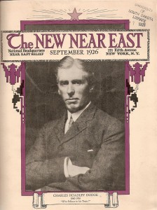 This issue pays tribute to Cleveland H. Dodge, one of the founders and key leaders of Near East Relief. Unfortunately, the issue went to press with a typo on the cover. It should read 