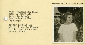 Identification card for Gulania Kardjian