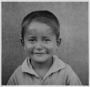 Ioannou Polikhronios, a child at the Syra Orphanage in Greece. The original caption reads 