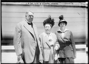 Photograph of James Roscoe Day with his daughter, Imogene, and his wife